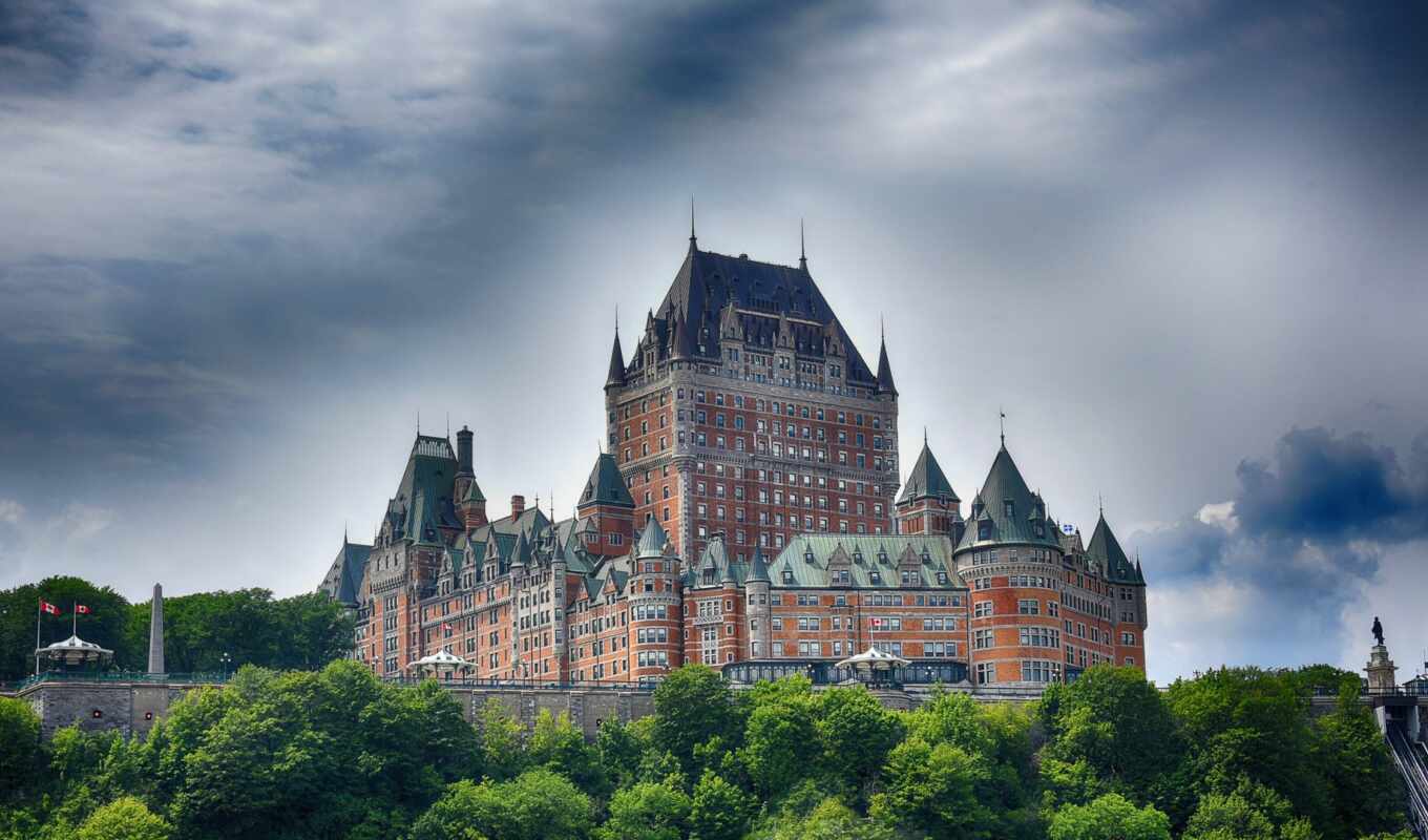 castle, Canada, chateau, Quebec, castle, frontenac