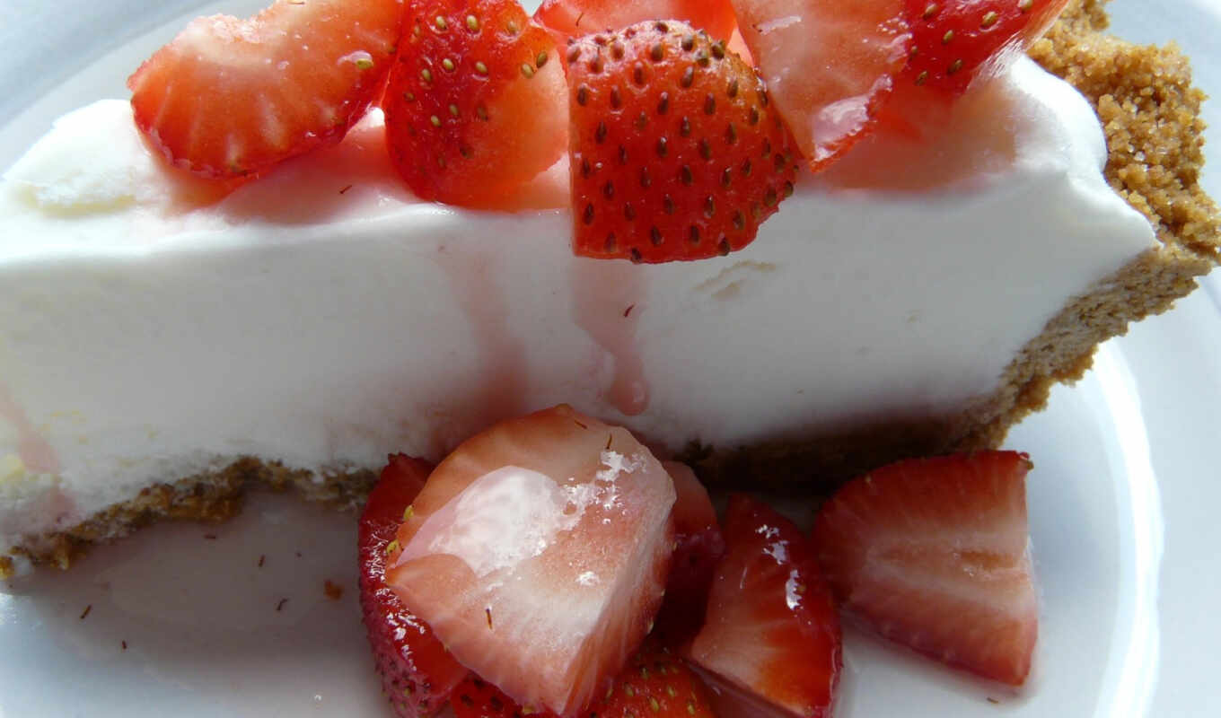 ice, kitchen, ice cream, strawberry, cake, strawberries, cheesecake