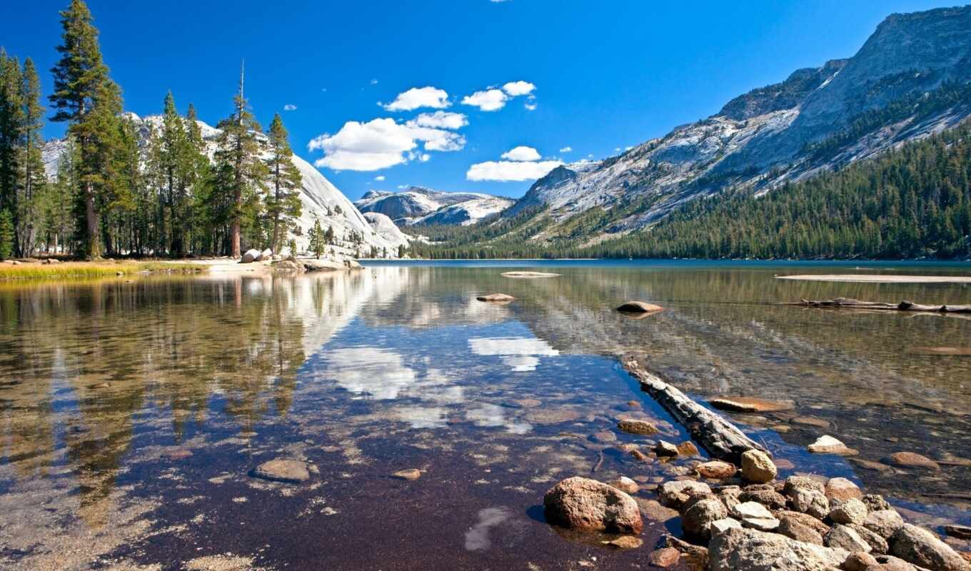 озеро, природа, winter, california, тема, park, national, yosemite, аренда