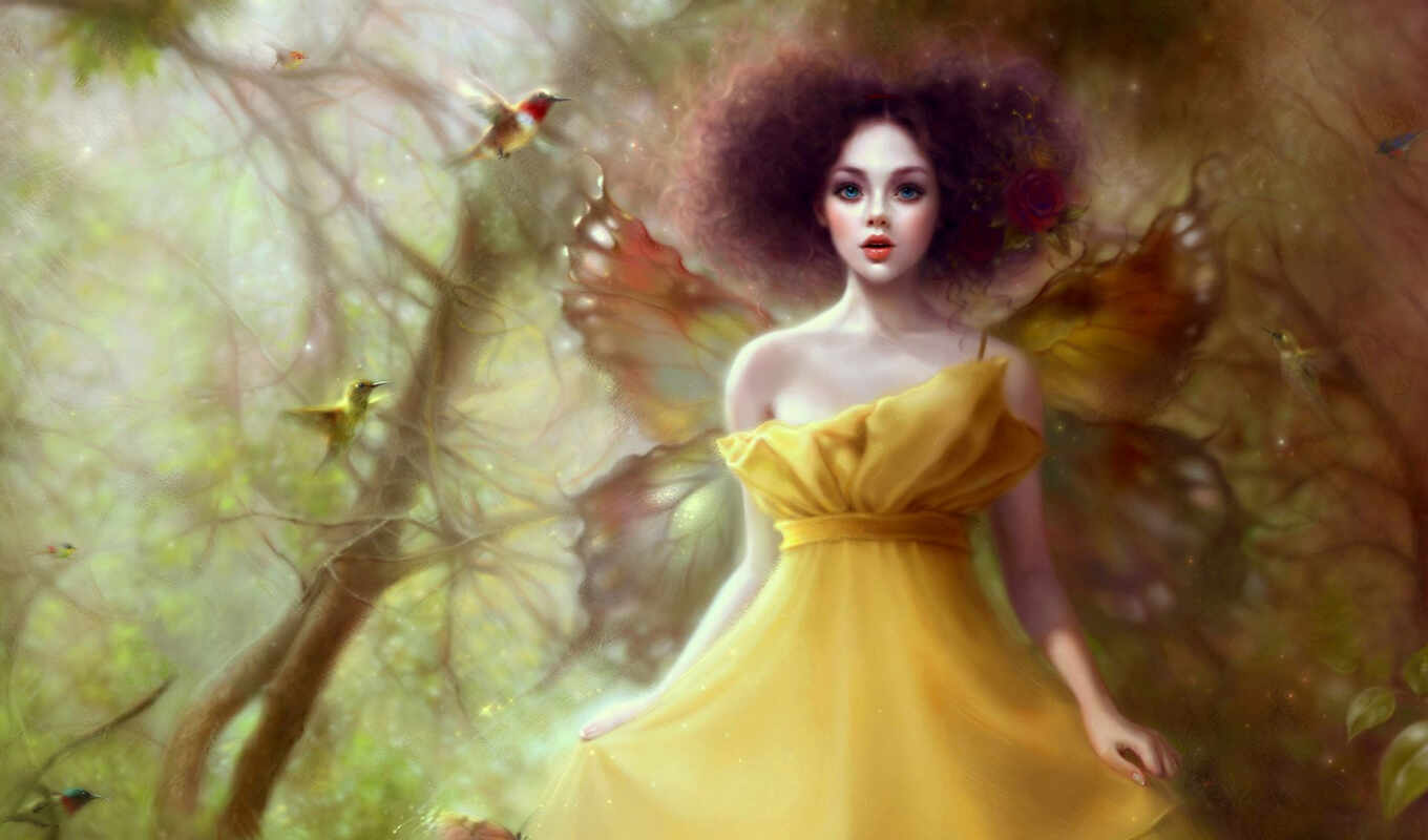 best, background, girls, girl, fantasy, skirt, yellow, butterflies, fantasy, messages, butterfly, wings, fairy, similar, fairy tale