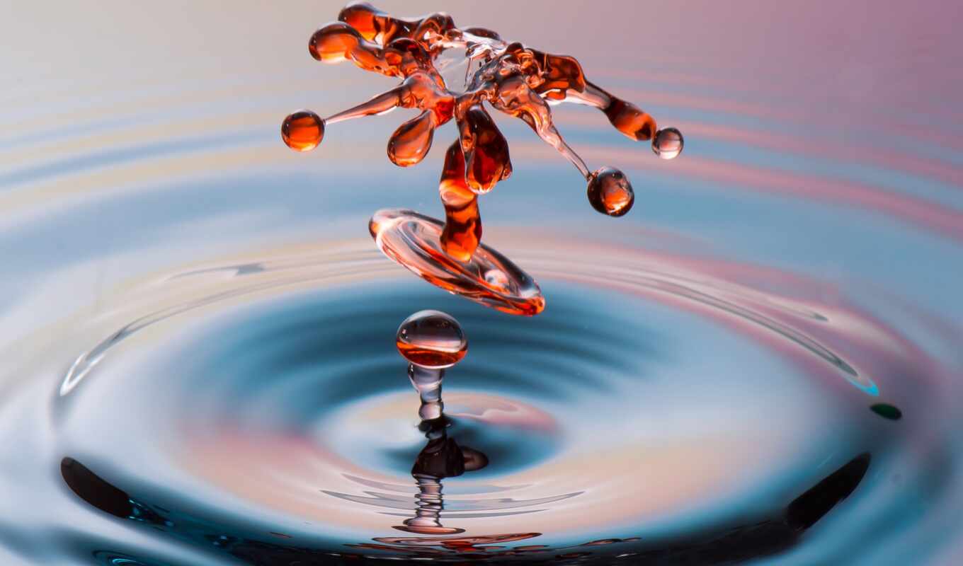 drop, picture, macro, water, splashes, liquid, splash, angel