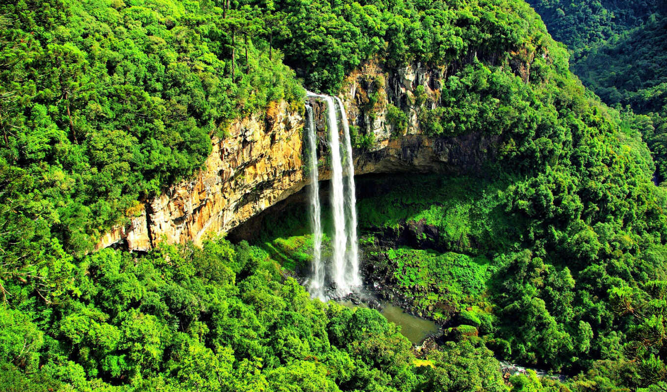 beautiful, waterfall, miro