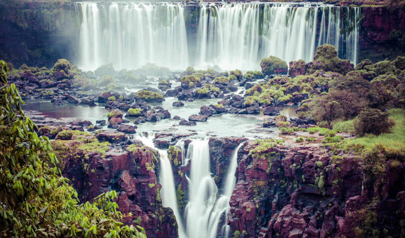 waterfalls, falls, travel, waterfalls, iguas, waterfalls, iguaçu