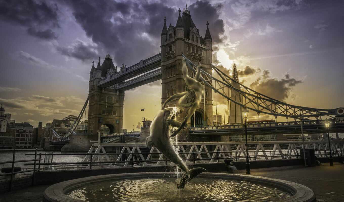 art, мост, башня, london