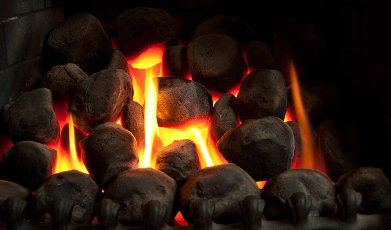 stone, fireplace, fire, warm