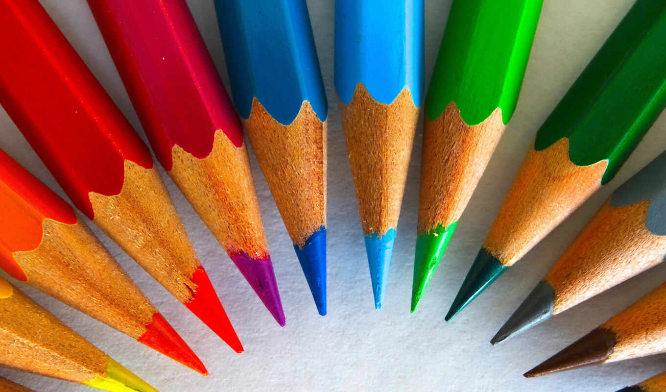 color, pencil, multicolored
