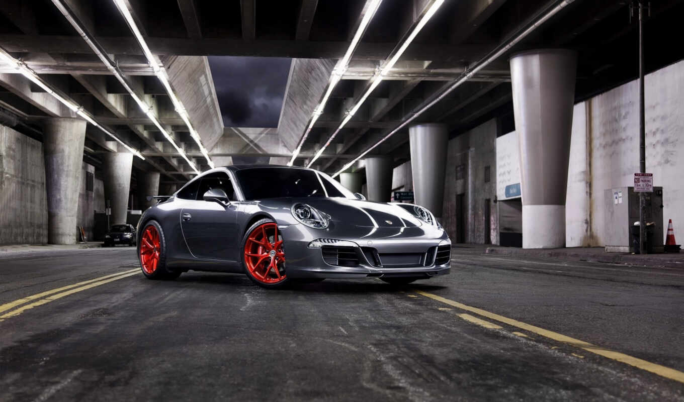 gray, car, tuning, wheels, Porsche