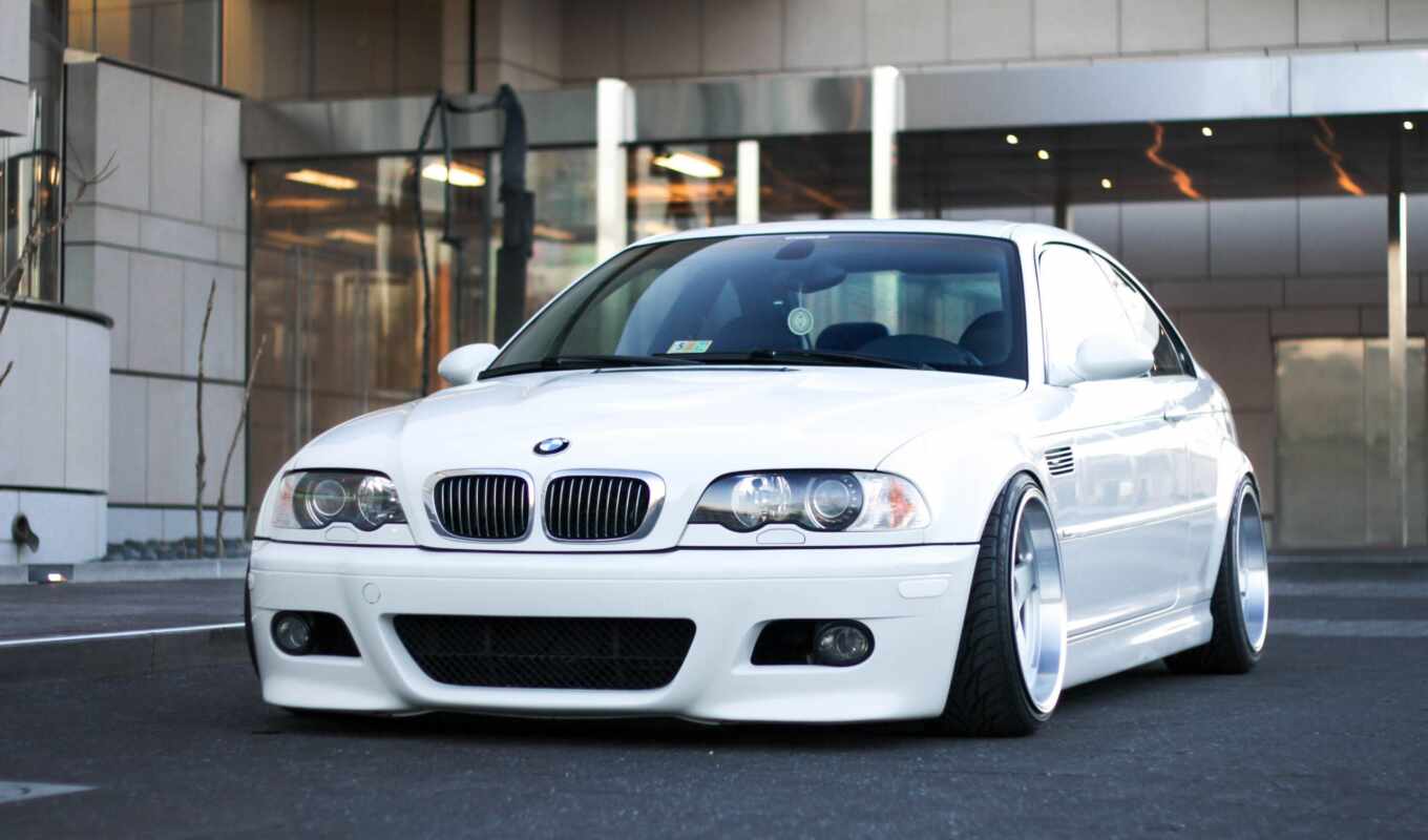 white, white, tuning, bmw, disk, position
