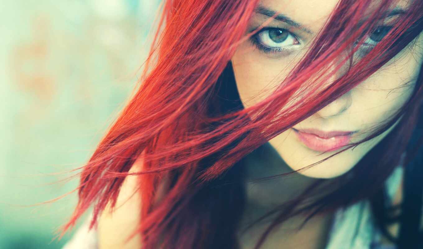 девушка, лицо, красные, волосы, красивое, рыжие, devushki, волосами, красными