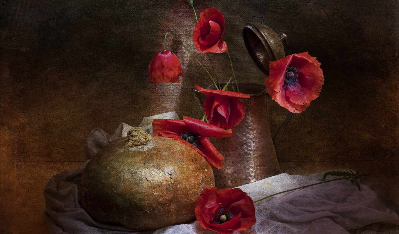 free, vintage, quality, other, pumpkin, collected, poppy, still-life, fonwall