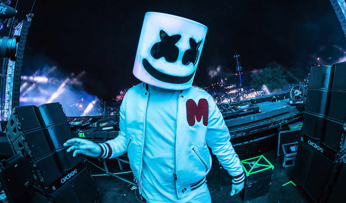 collection, mask, cool, concert, marshmallow, marshmello, dozhii