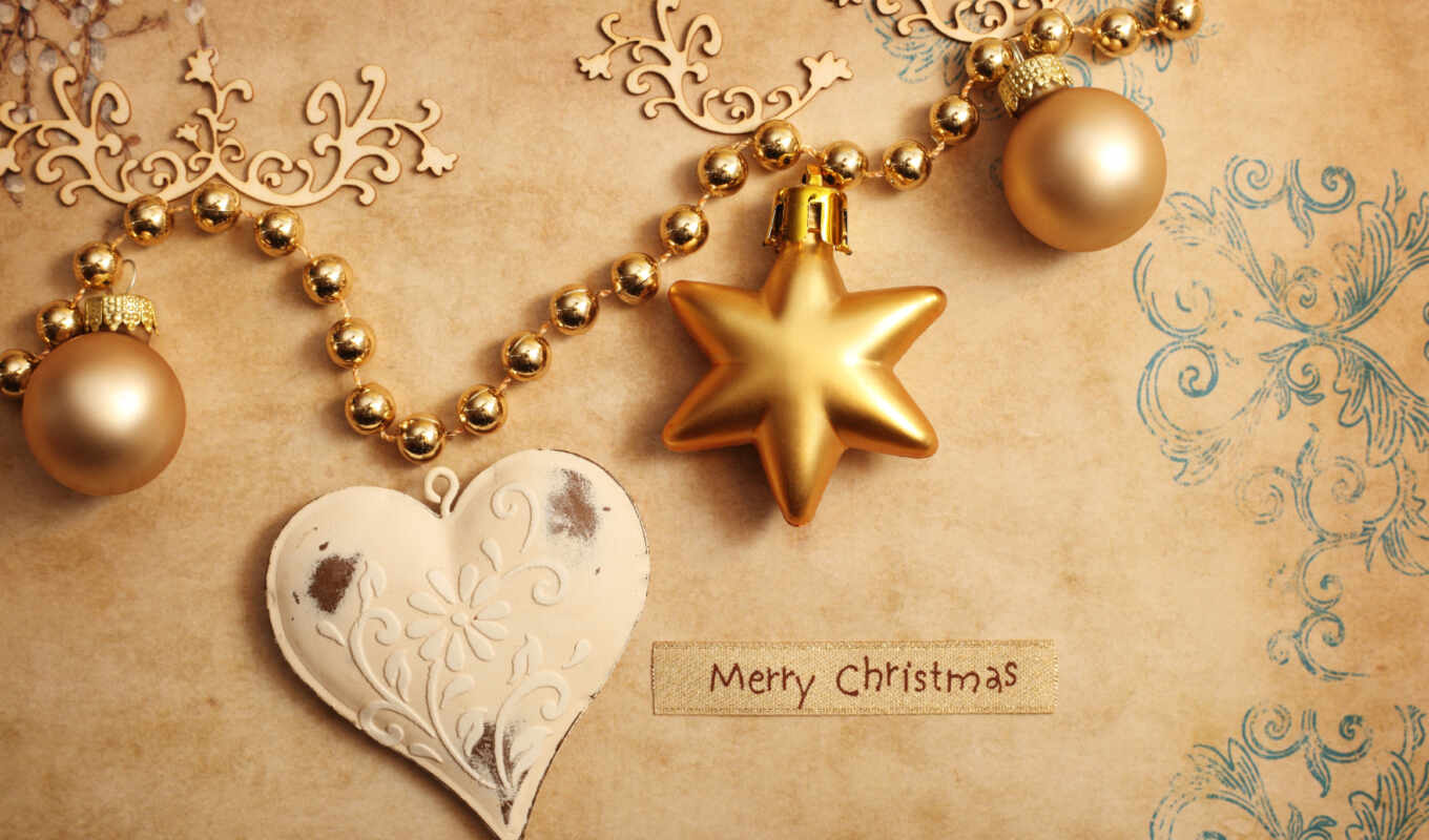 new, shirokoformatnyi, праздник, decoration, мяч, новый год, elochnyi, christmas, сердце, елка