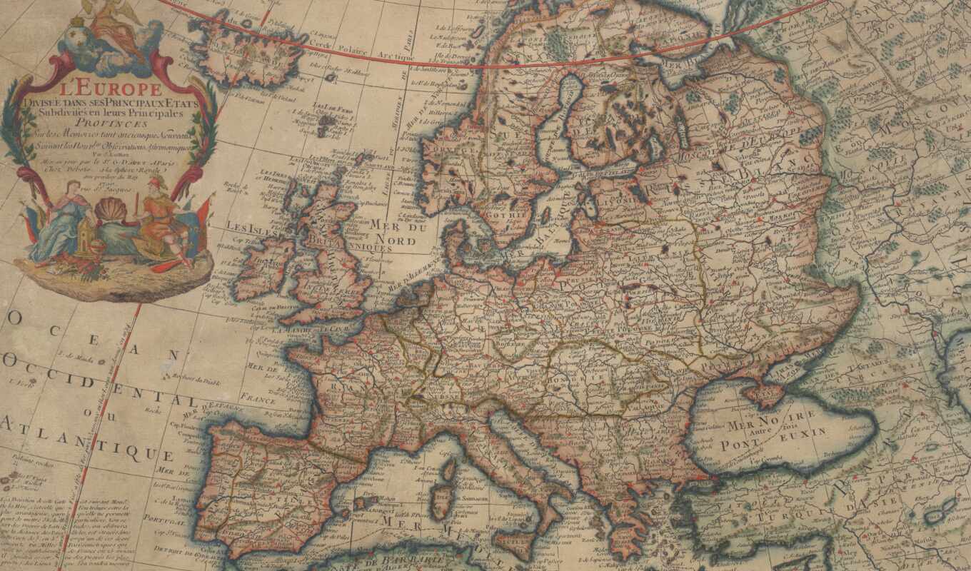 map, европа