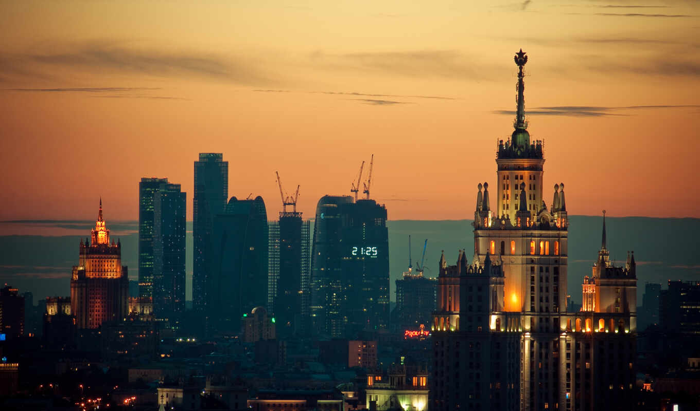 russian, city, moscow