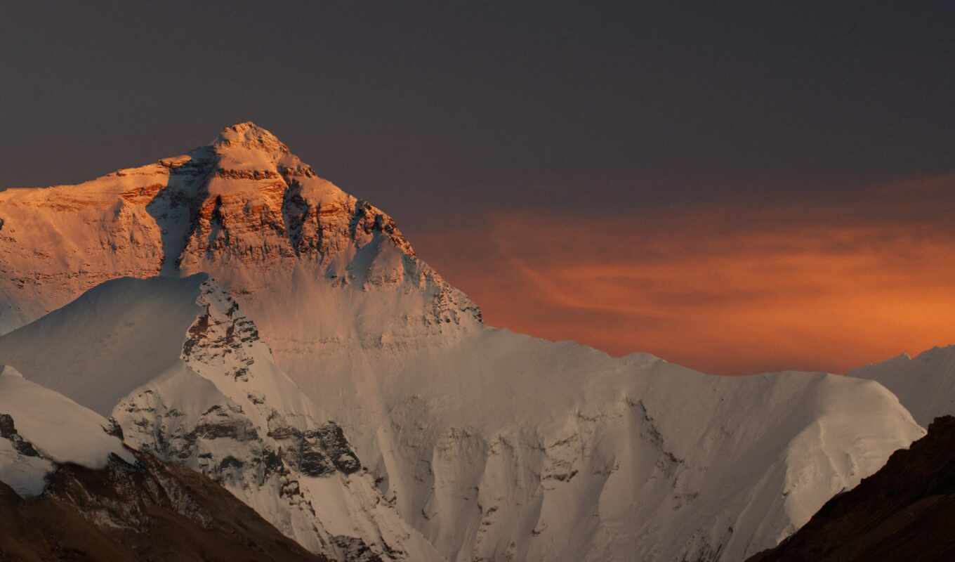 небо, пейзажи -, снег, top, mount, china, nepal, favourite, горы, everest