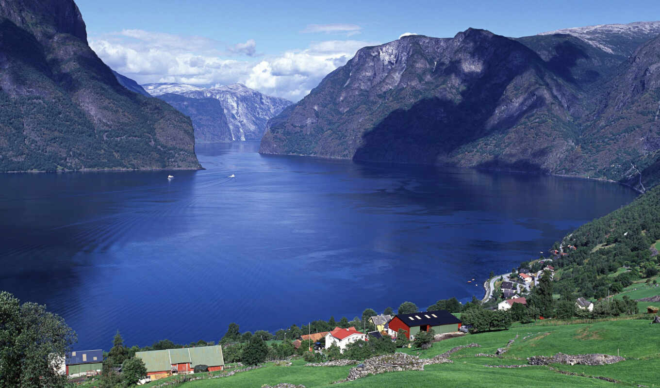 windows, норвегия, панорама, фьорды, aurlandsfjord