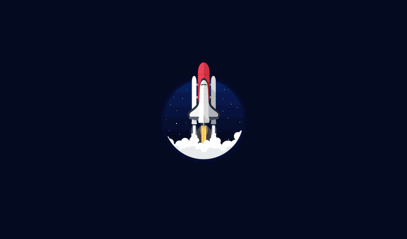 космос, minimalist, shuttle, запуск, пространство, пространство наза