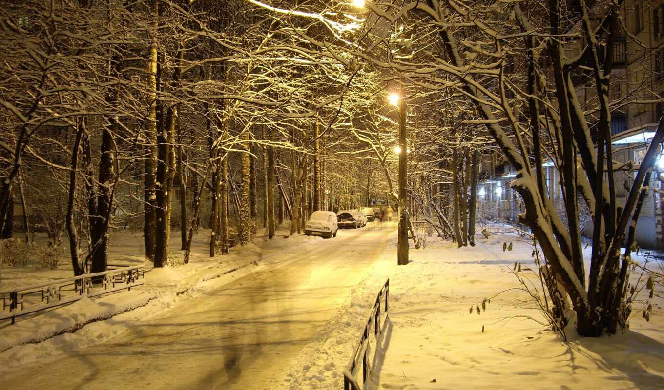 город, ночь, снег, winter, zanesennoi