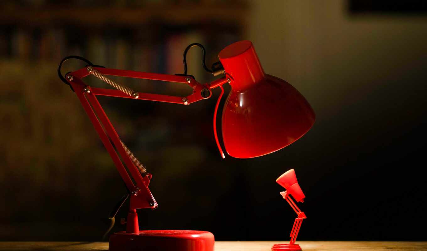 desktop, lamp