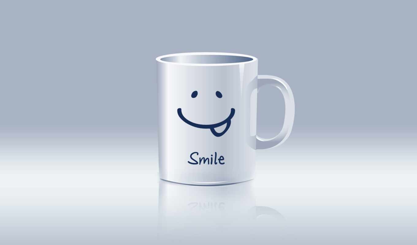 good, cool, circle, smile, cup, positive, motivational, phrase, ulybchivy i