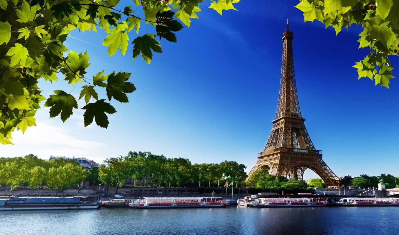 city, evening, France, Paris, height, tower, eiffel, France, eifelevyi
