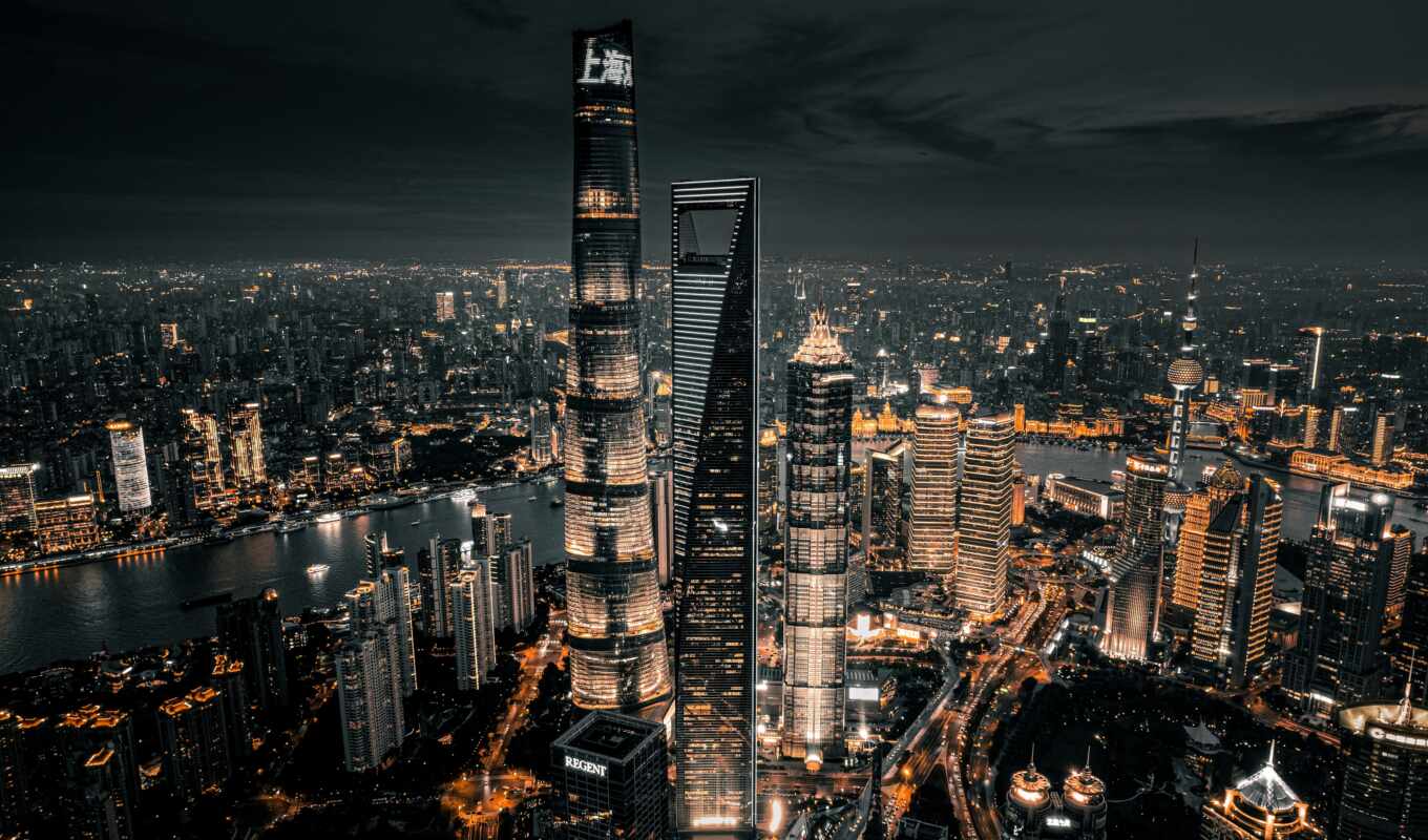 city, kong, hong, shanghai