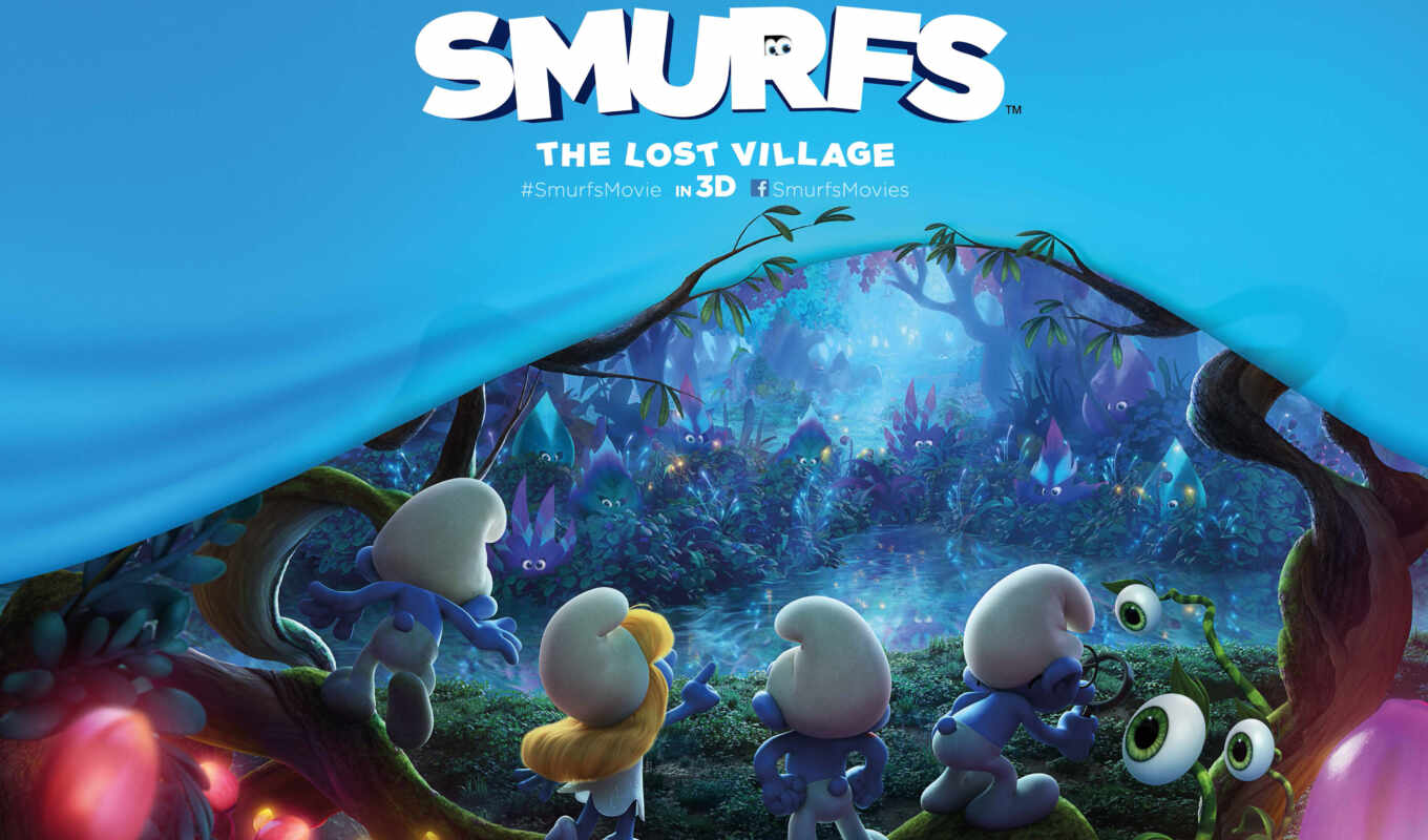 movie, new, анимация, animated, деревня, сниматься, lost, mysterious, smurfs, smurfette