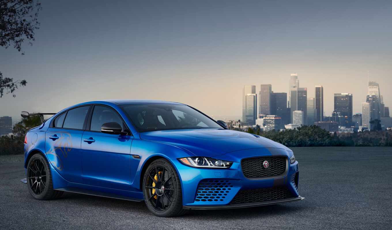 blue, picture, auto, car, jaguar, project