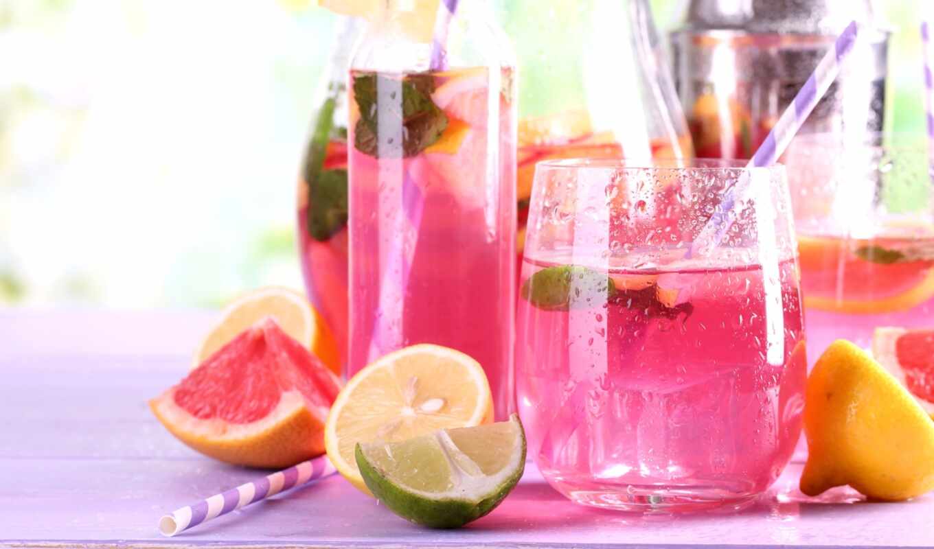 map, розовый, lemon, жидкий, напиток, лайм, грейпфрут, элемент, lemonade