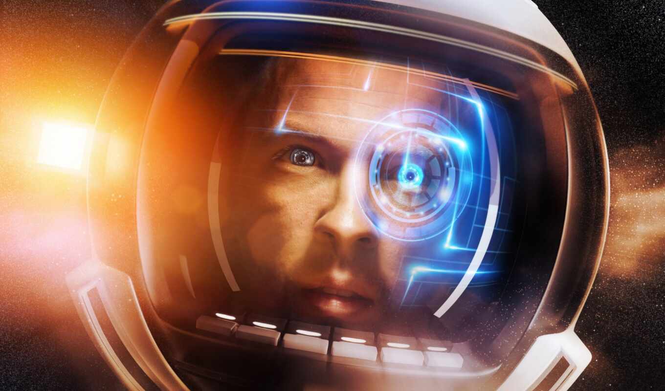 view, space, cosmonaut, future, art, profession, astronaut, interface