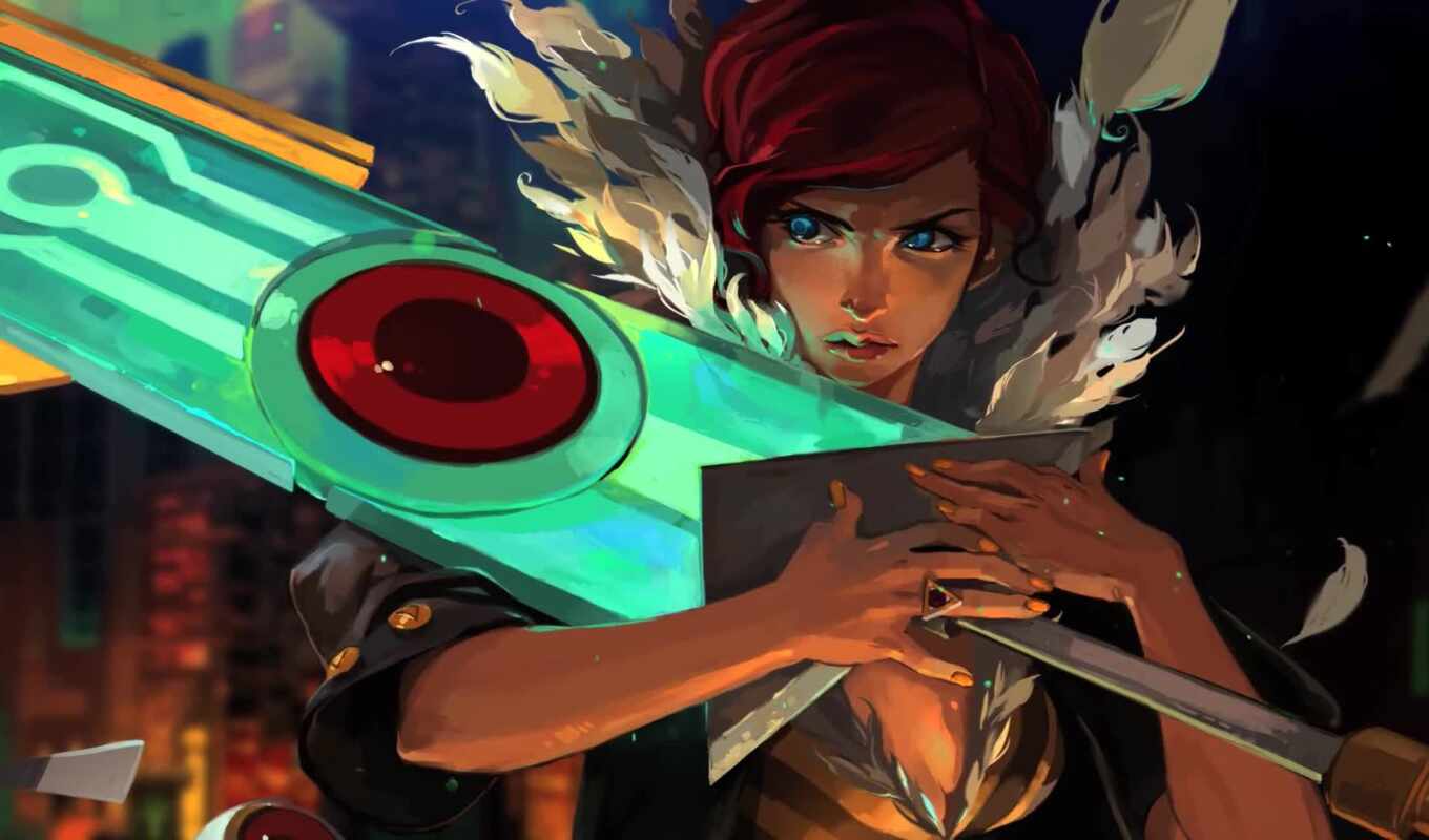 game, red, anime, gallery, rare, transistor, supergiant, eurogame