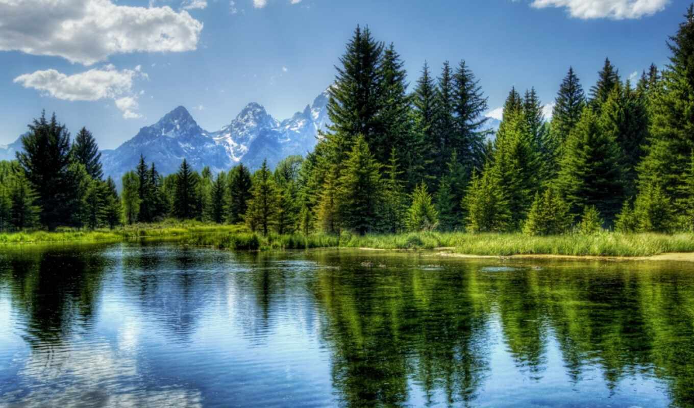 озеро, природа, дерево, water, гора, landscape, votes