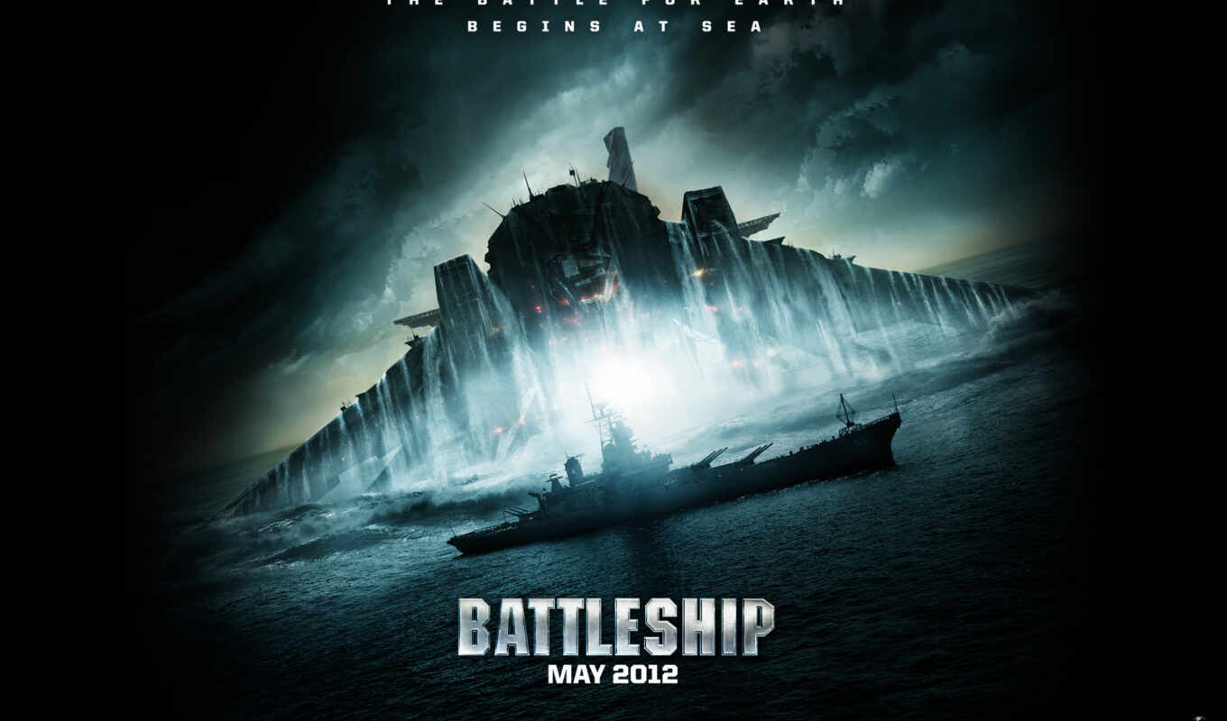 фантастика, корабль, море, фильмы, бой, battleship, космических, кораблей, преследующих, захватнические
