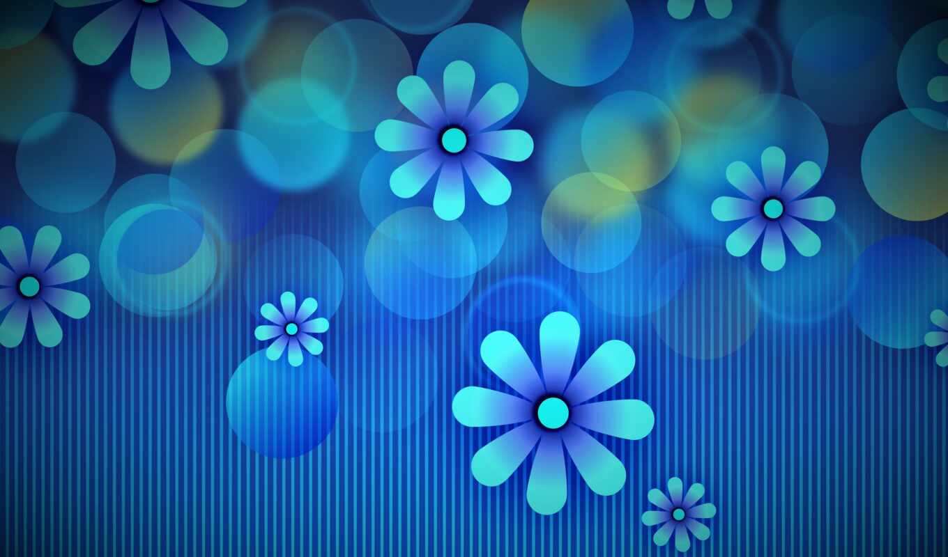 art, flowers, blue, graphics, texture