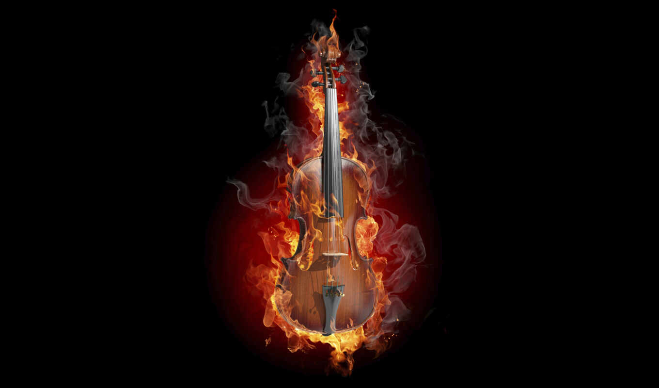 музыка, дым, огонь, скрипка, музыкальные, музы, инструменты, creativ, инструмент, tancy