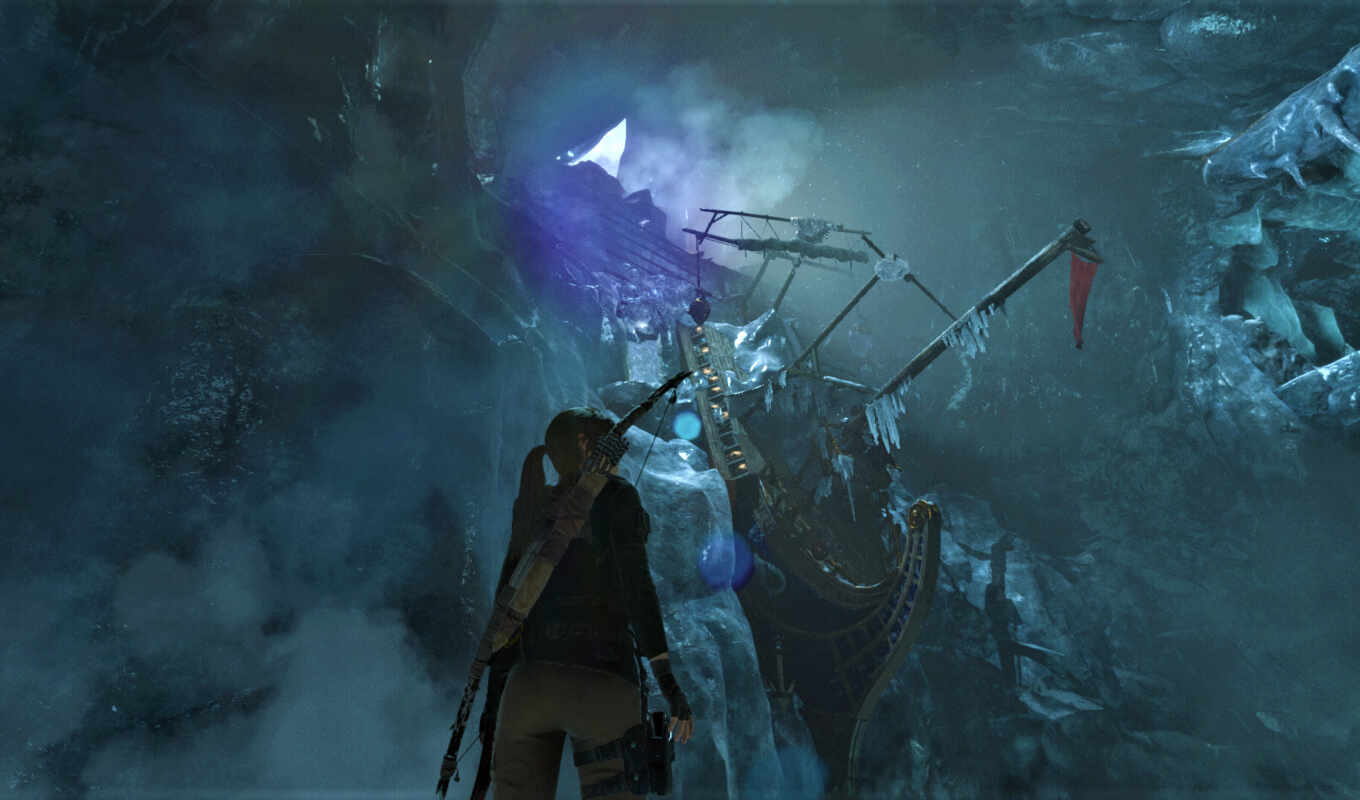 tomb, raider, Lara, takeoff, croft