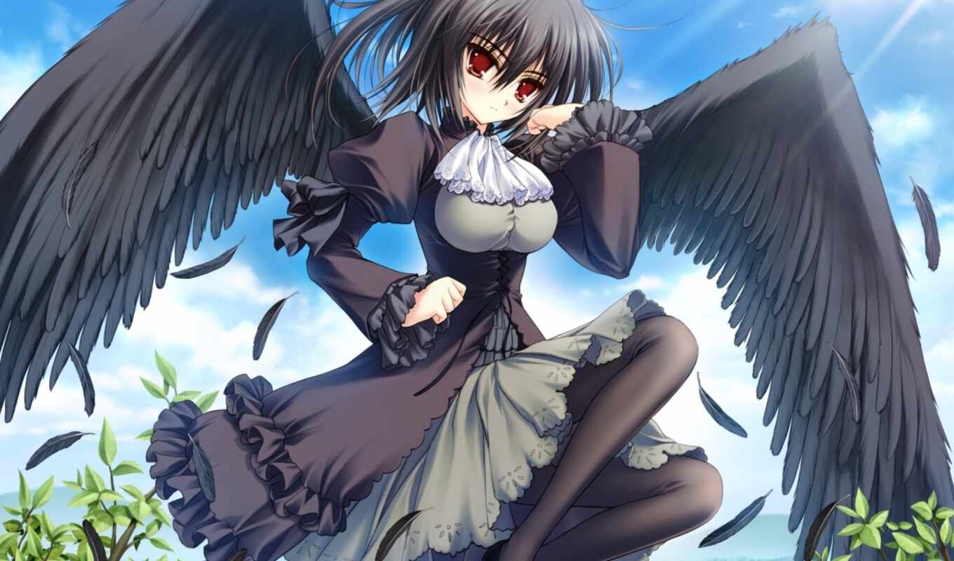 black, you, angel, wings, black, wings
