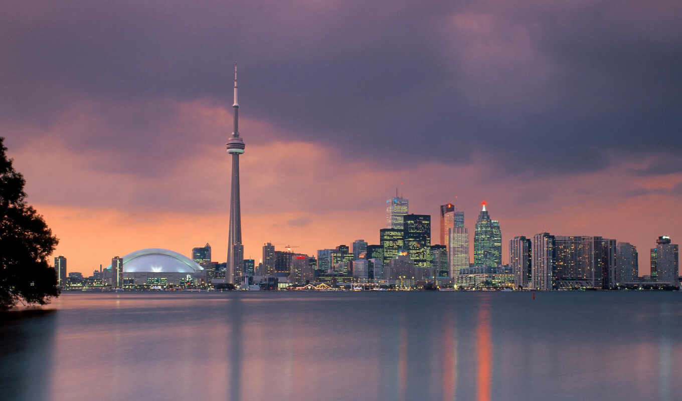 skyline, канада, toronto, онтарио