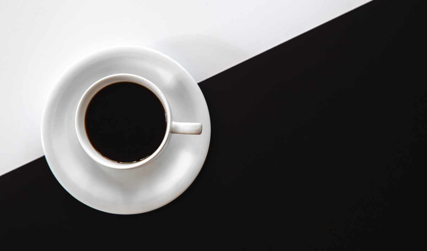 black, white, фон, coffee, cup, минимализм, чая, minimalist, minimal, pxfuelpage