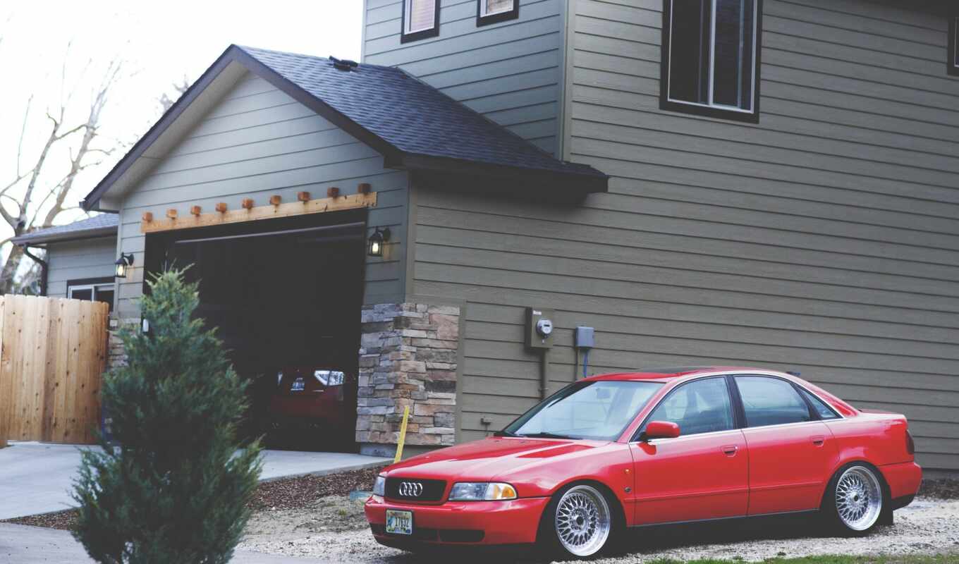 house, red, car, гараж, vehicle, позиция