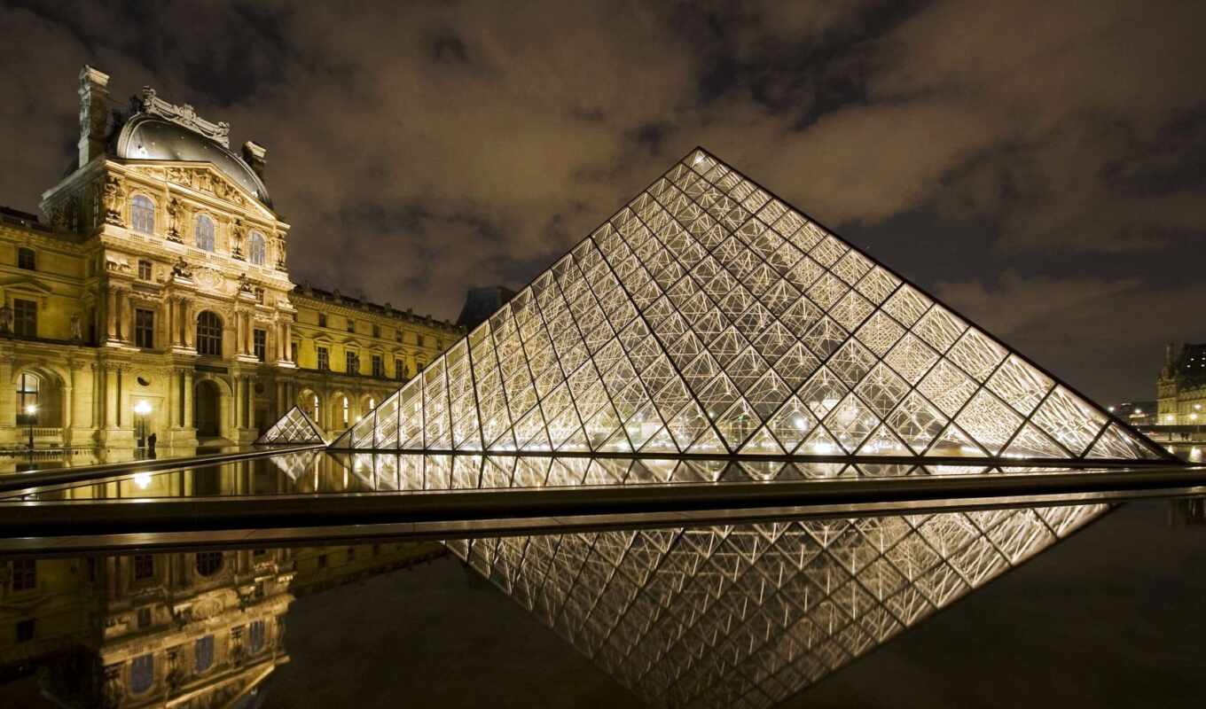 night, the most, France, Paris, museum, Louvre, visited
