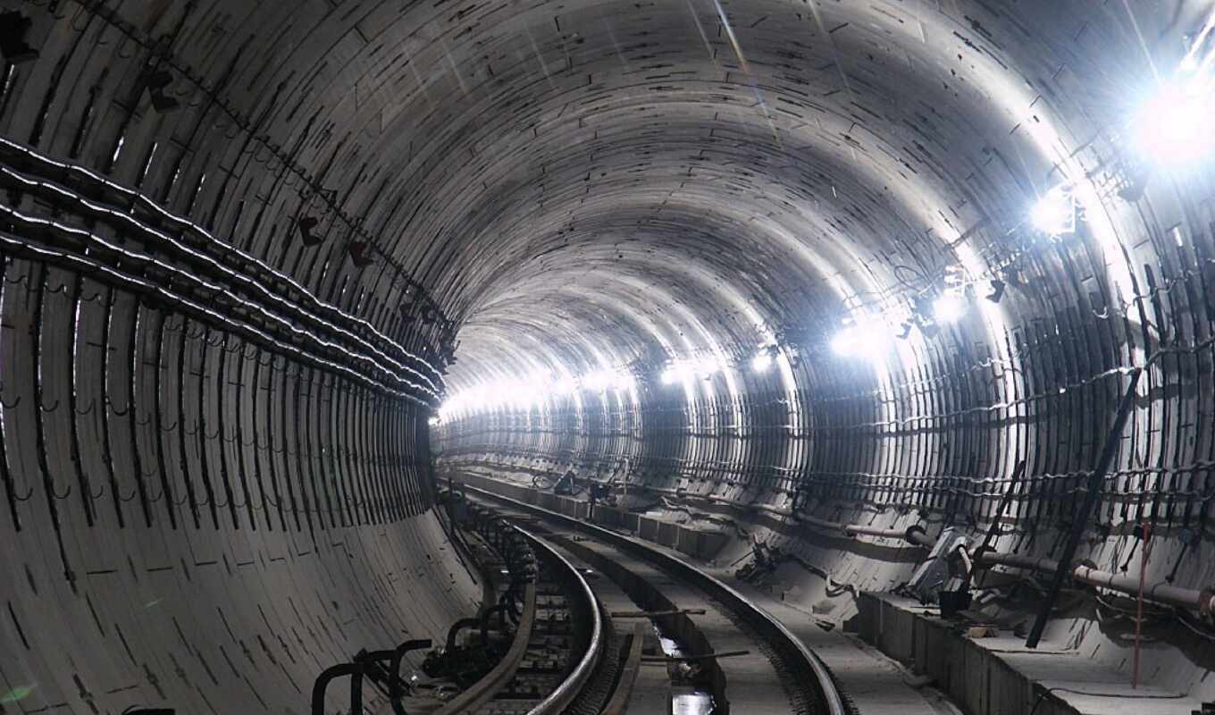 есть, большой, metro, туннель, станции
