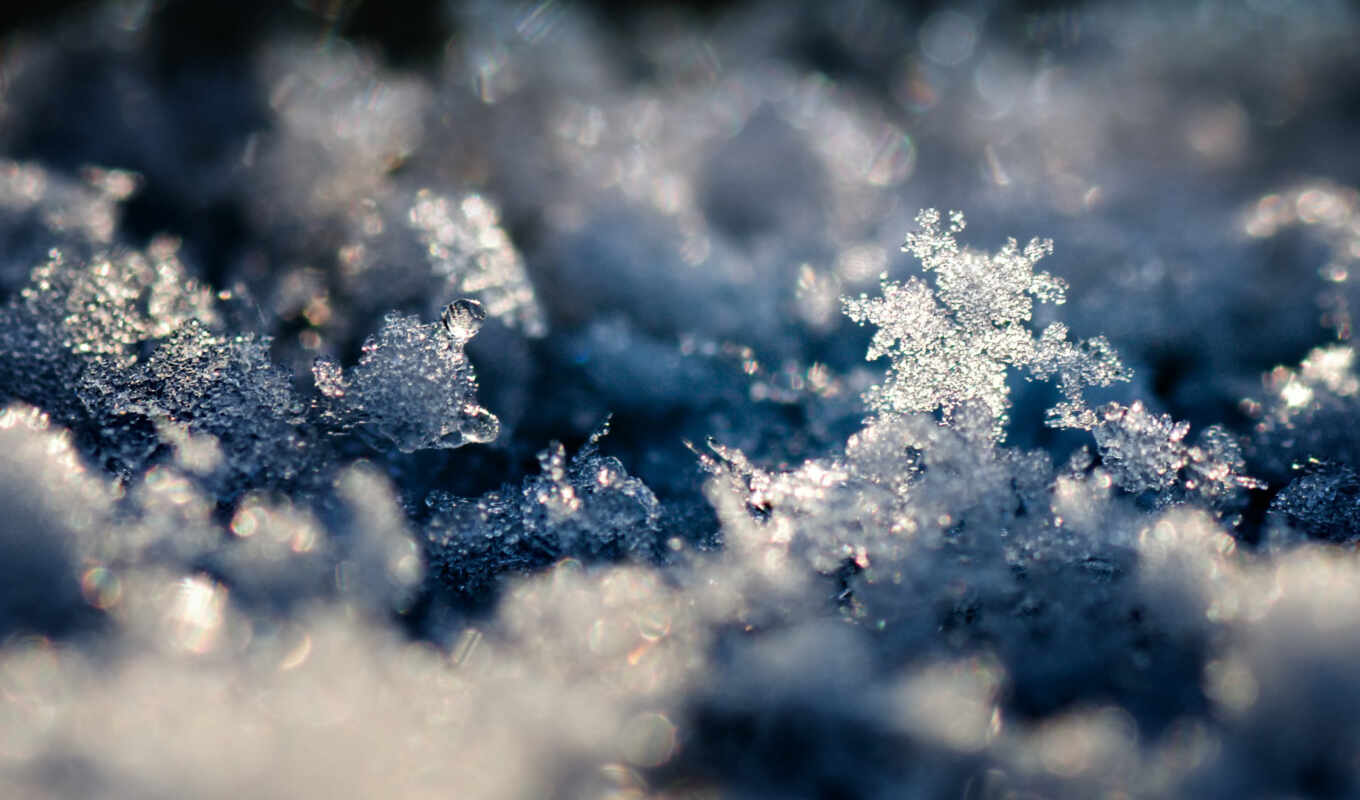 фото, снег, winter, landscape, crystal, снежинка, snowflakes