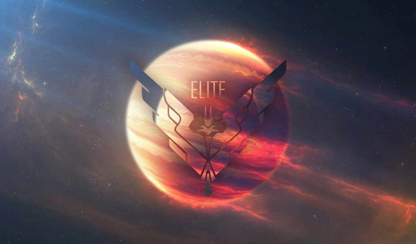 logo, game, space, planet, star, elite