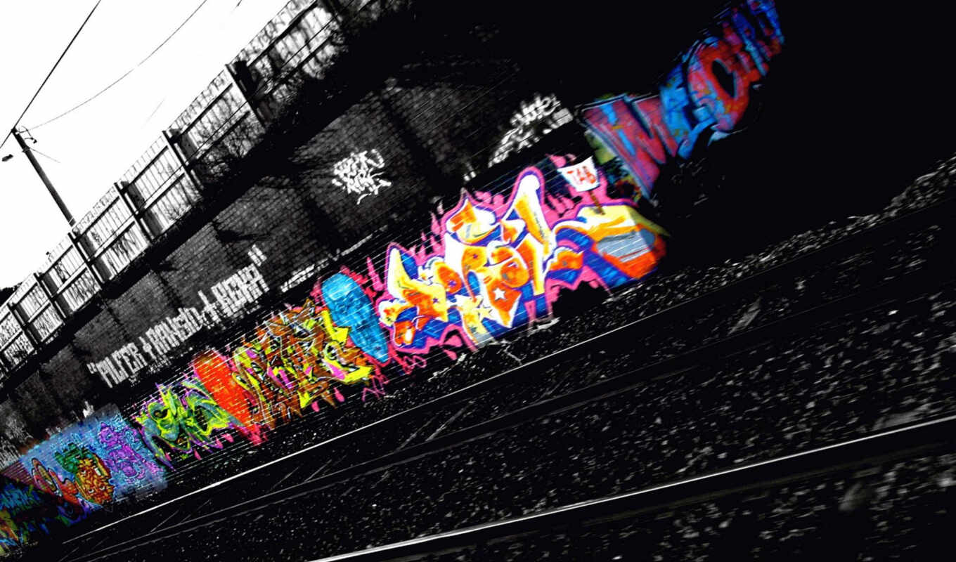 art, black, graffiti, street, color, urban, artist
