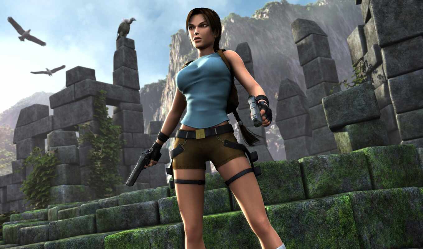 game, tomb, raider, Lara, croft