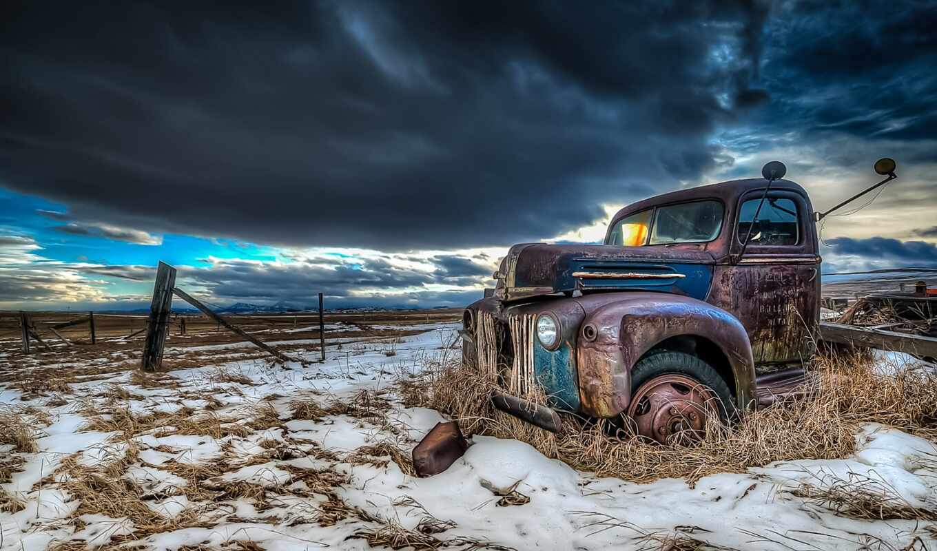 blue, vintage, ford, truck, ферма, etsy, abandon