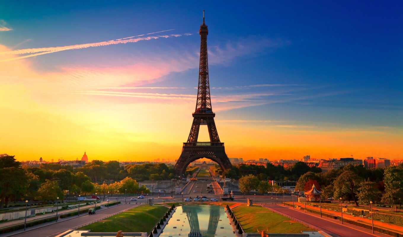 city, France, Paris, high, Eiffel, french, turret