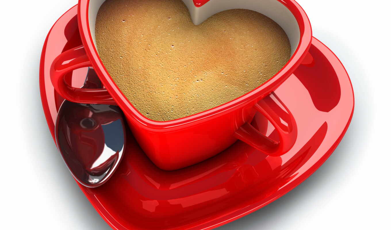 love, coffee, circle, poems, heart, gift, day, cup, mood, master, shape