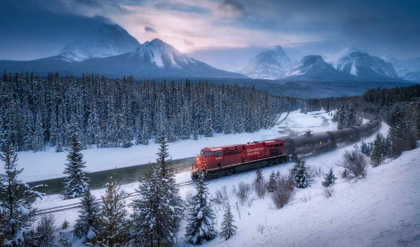 home, winter, поезд